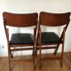 Pair of folding Scandinavian chairs