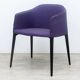 Pedrali brand Laja chair in purple fabric