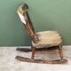 Rocking chair pour enfant en hêtre patiné, 19ème siècle