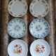 6 vintage dessert plates in Arcopal