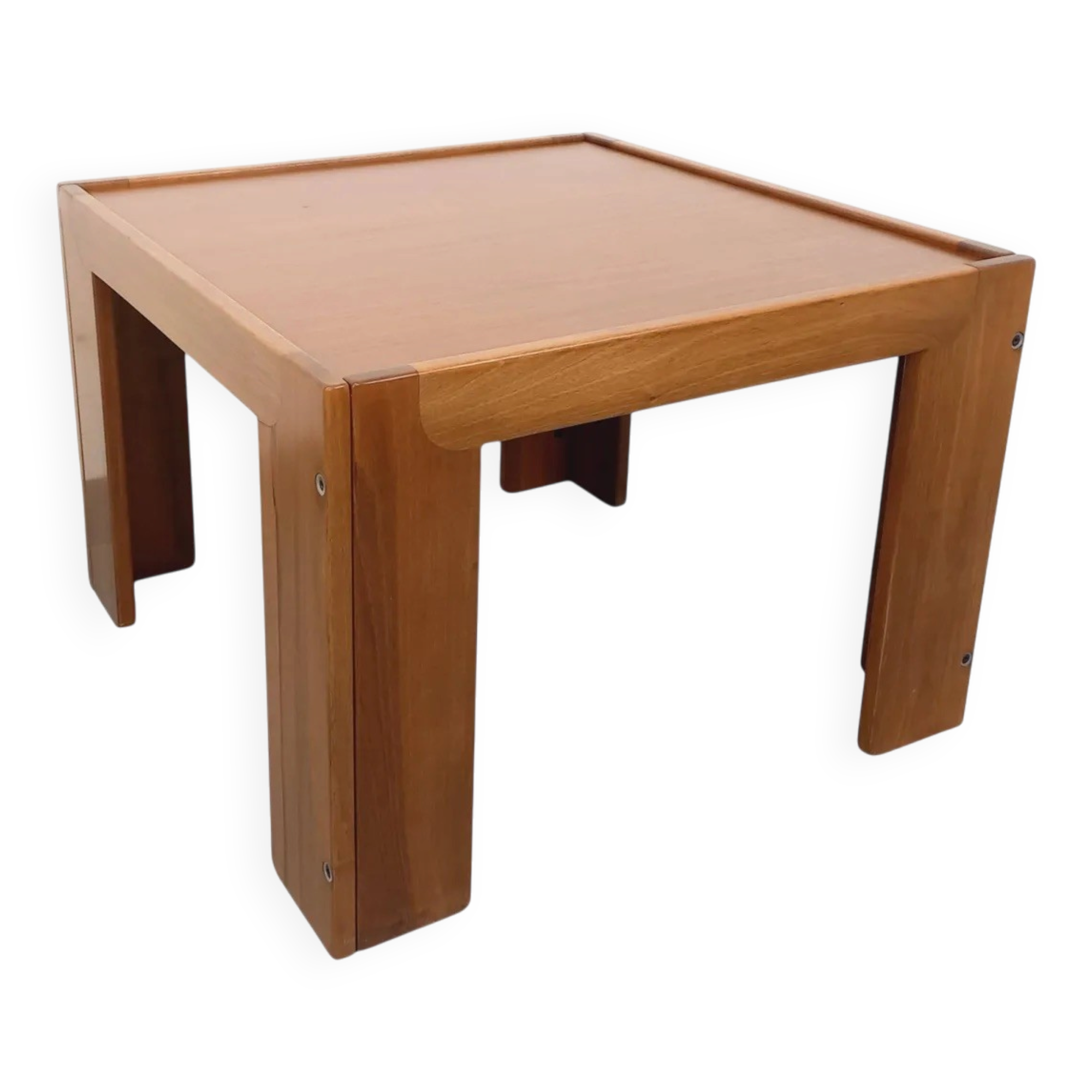 Vintage Italian square coffee table by Afra and Tobia Scarpa for Cassina.