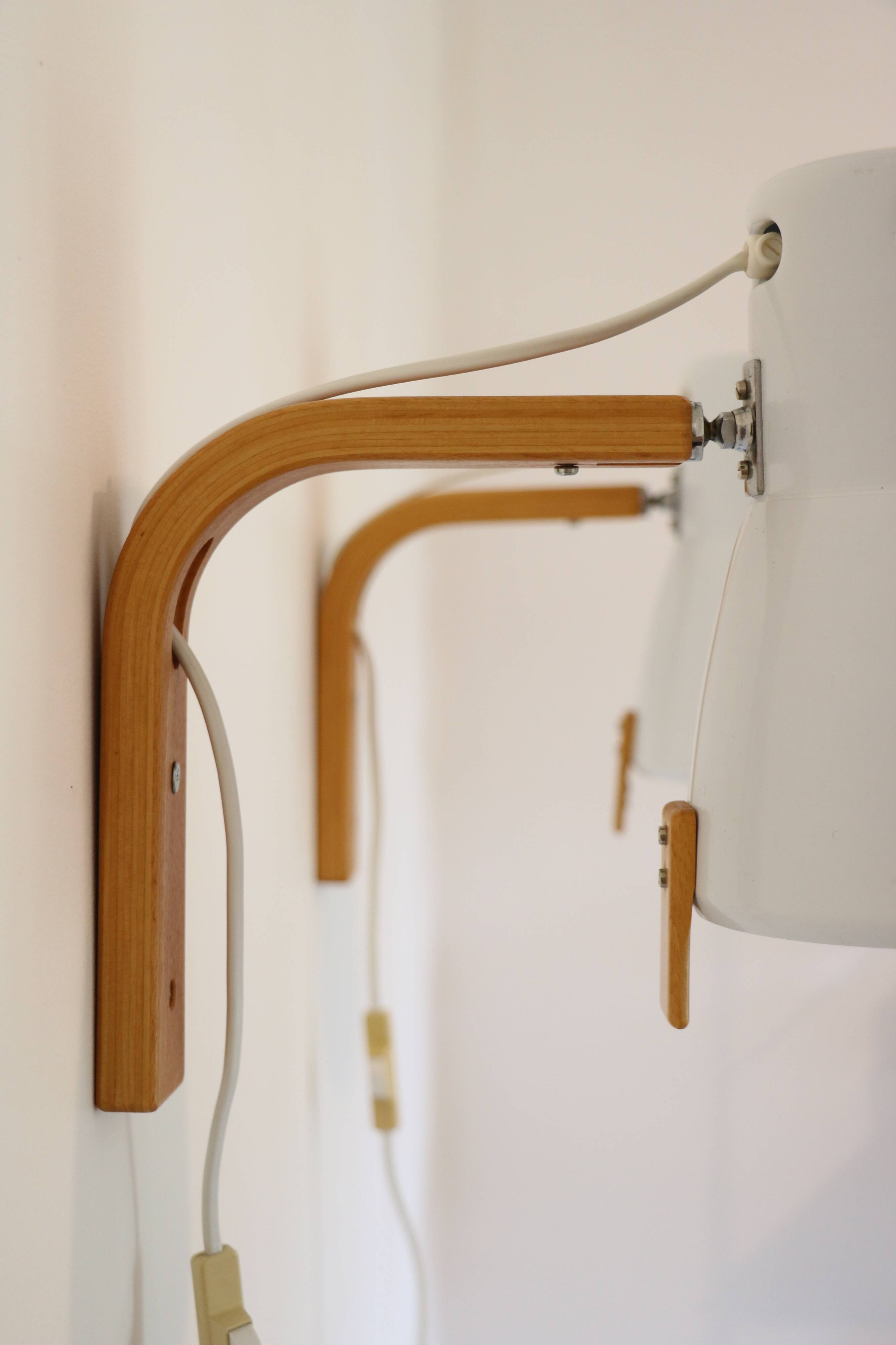 Pair of wall lights by Hans-Agne Jakosson for AB Markaryd, 1970