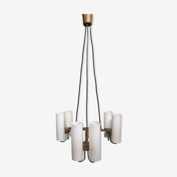 Chandelier by Uno & Östen Kristiansson for Luxus, 1950s