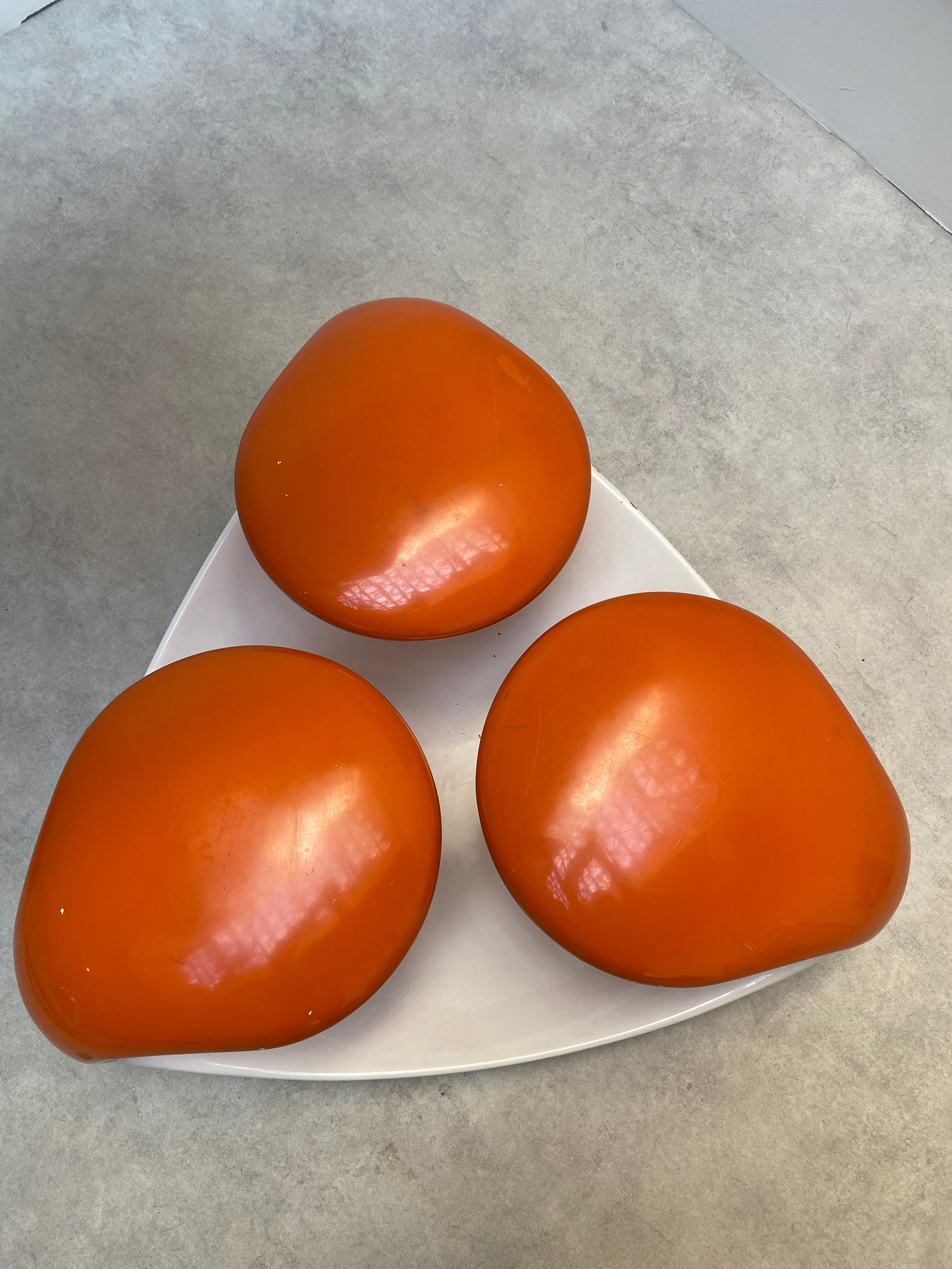 Vintage resin bench 1970