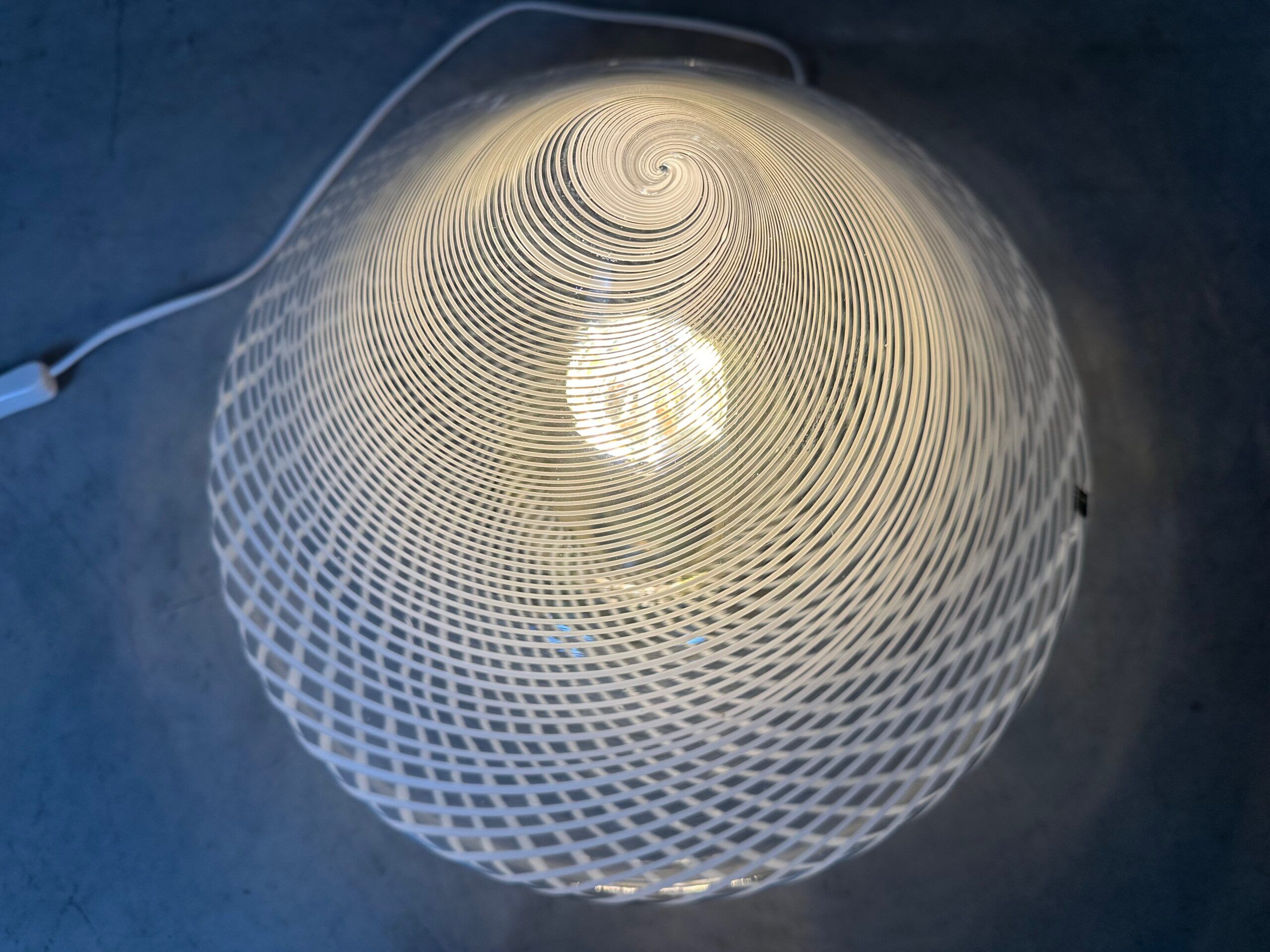 Vintage Murano swirl table lamp – Itre