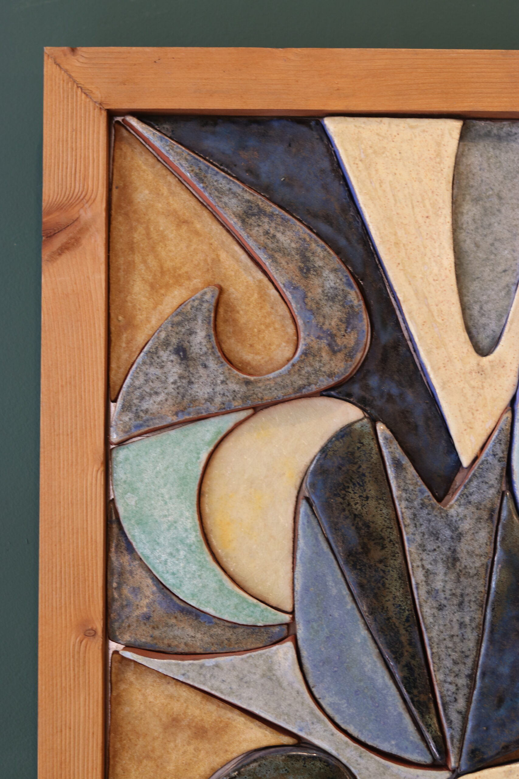 Belgian ceramic wall panel — late 1970s