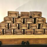 Set of 3 old brick moulds