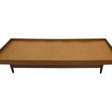 Vintage mid century daybed teak design with drawers