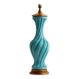 Twisted ceramic lamp