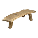 Table basse/pied de lit bois en demi-lune