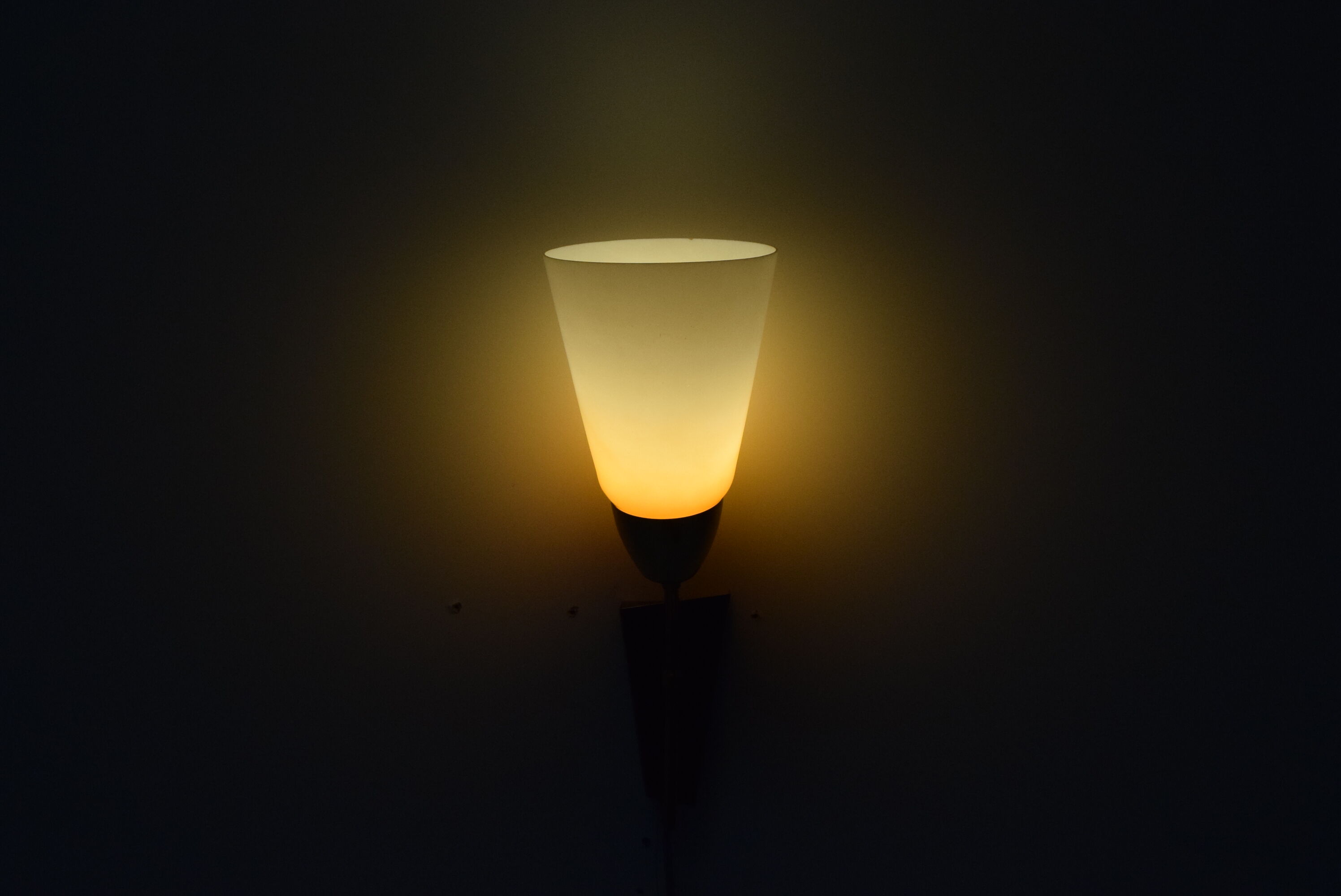 Mid-century wall lamp Kamenicky Senov, 1960
