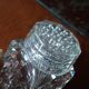 Cut crystal pepper salt shaker - vintage