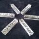 6 rectangular lead crystal knife rests