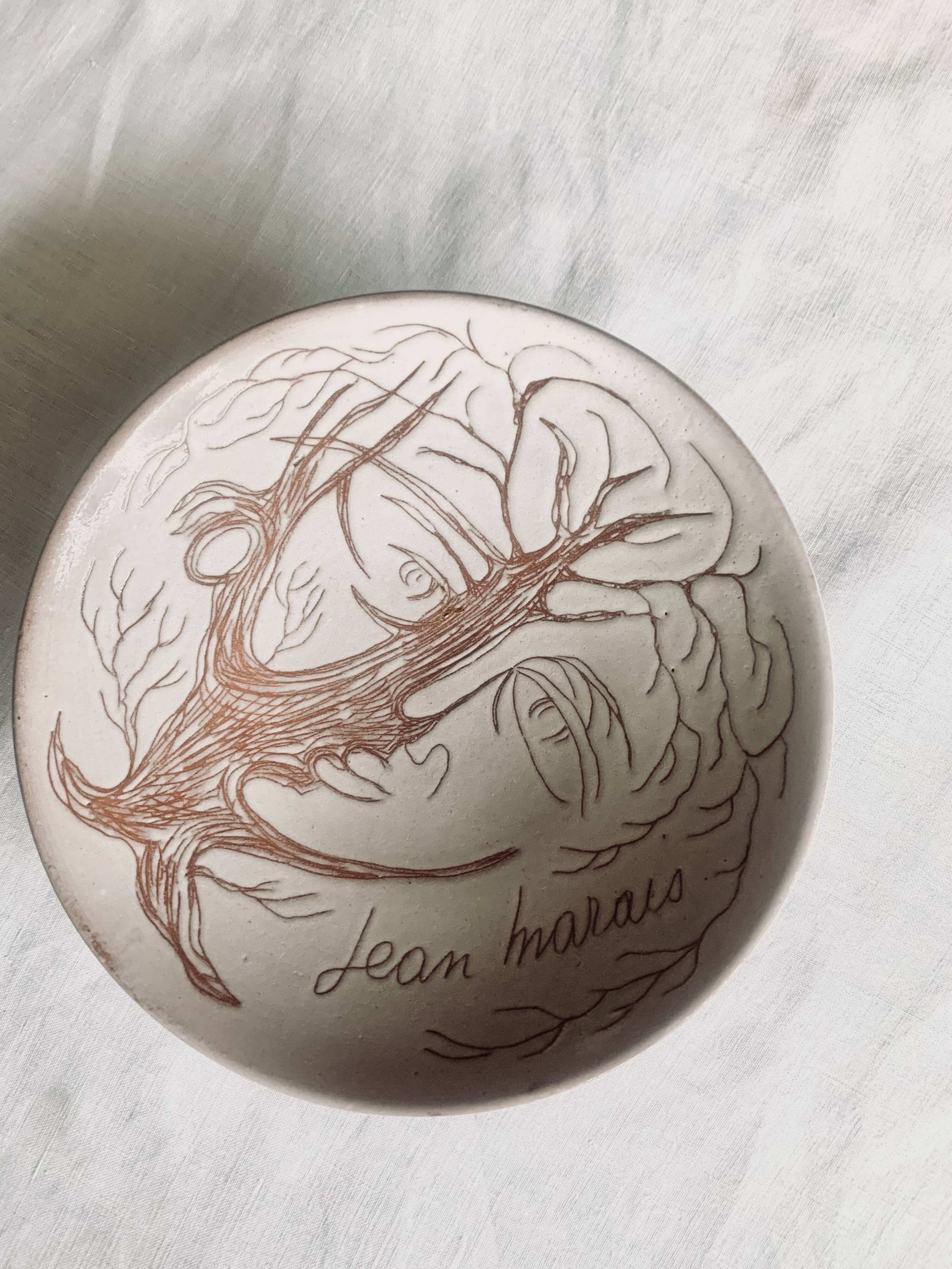 Cup signed Jean Marais (1913-1998)