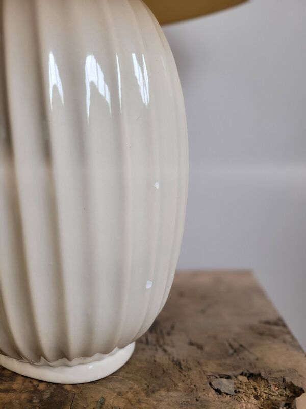 Pied de lampe moderniste en faïence