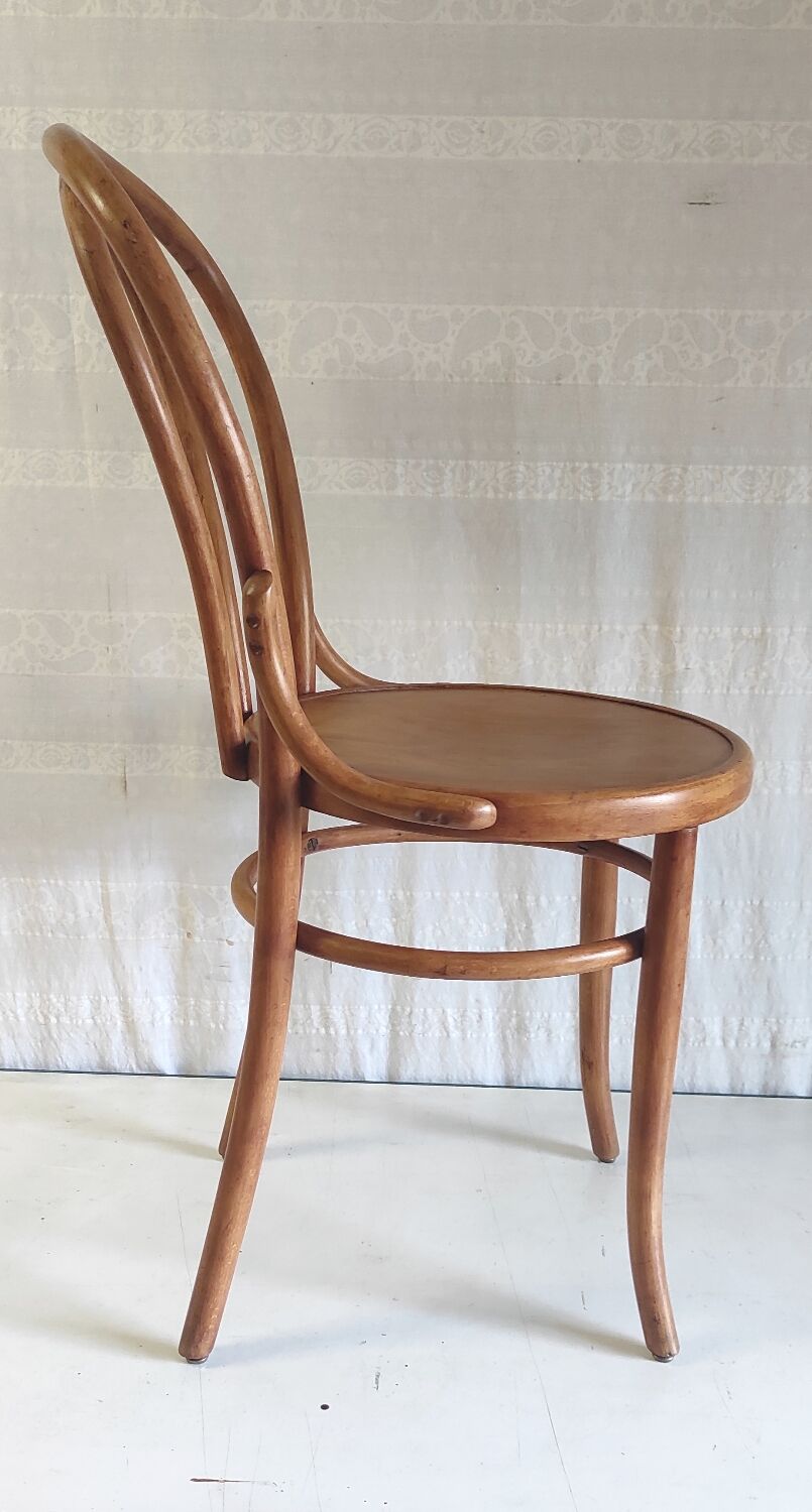 Bistro chair n°18 in bent wood by Fischel - 1920s/1930s