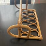 Rattan shelf