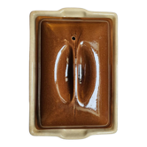 Glazed terracotta terrine