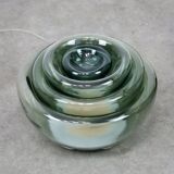 Lampe de table vintage italienne Cascade en verre fumé, années 1970