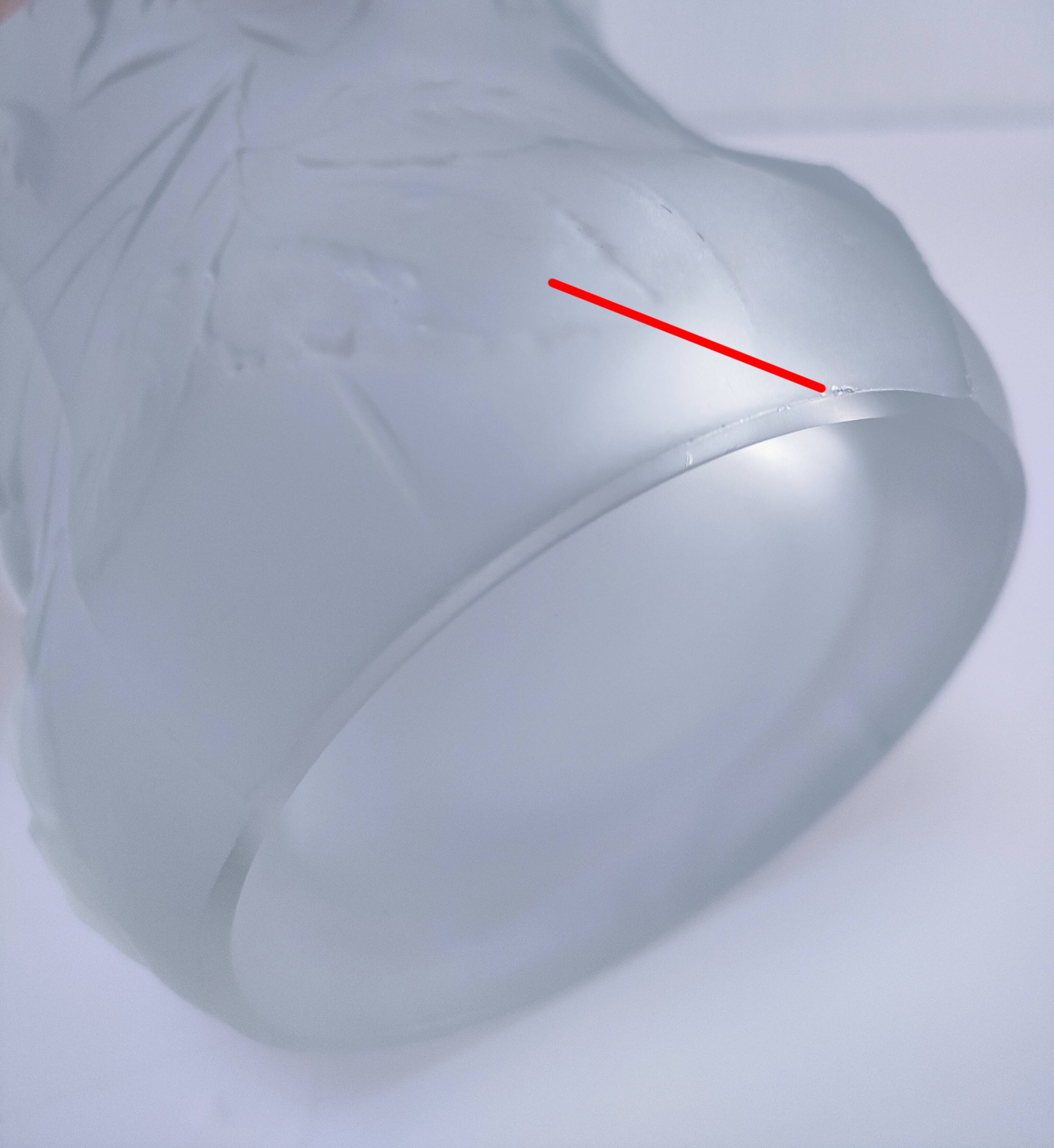 Josef Inwald glass vase with rose decoration H. 20 cm