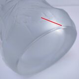 Josef Inwald glass vase with rose decoration H. 20 cm