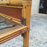 Bamboo and rattan bed
