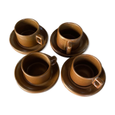 Service à café en grès x4