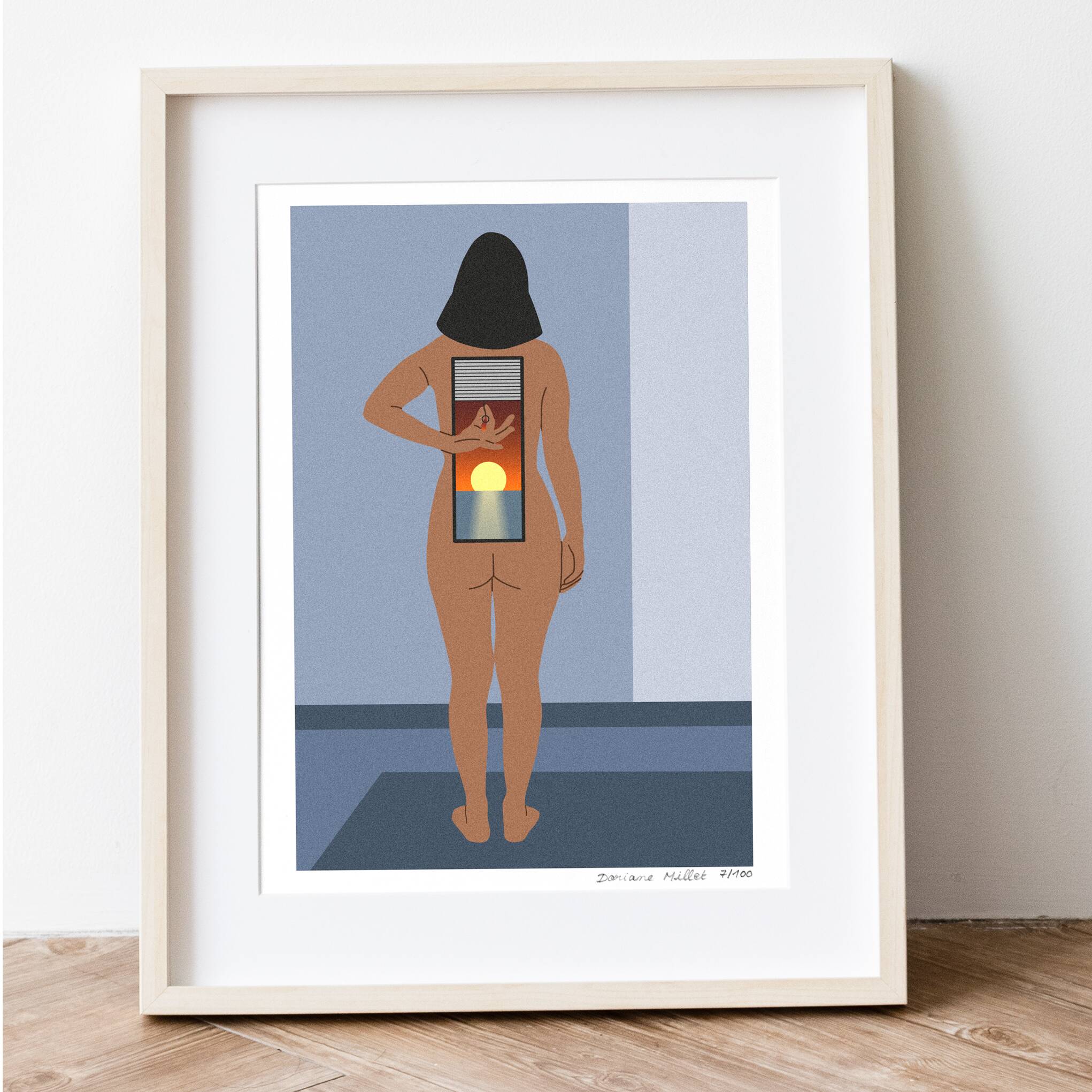 The Escape, art print 13x18 cm, numbered and signed
