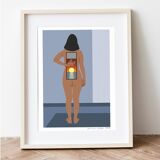 The Escape, art print 13x18 cm, numbered and signed