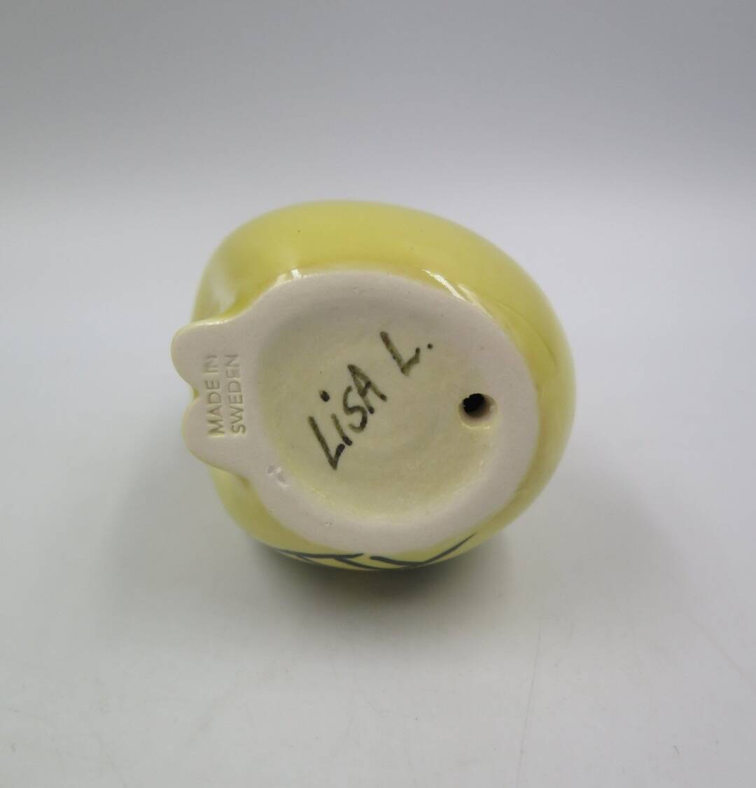 Ceramic Cat MIA Yellow Lisa Larson Atelier Gustavsberg