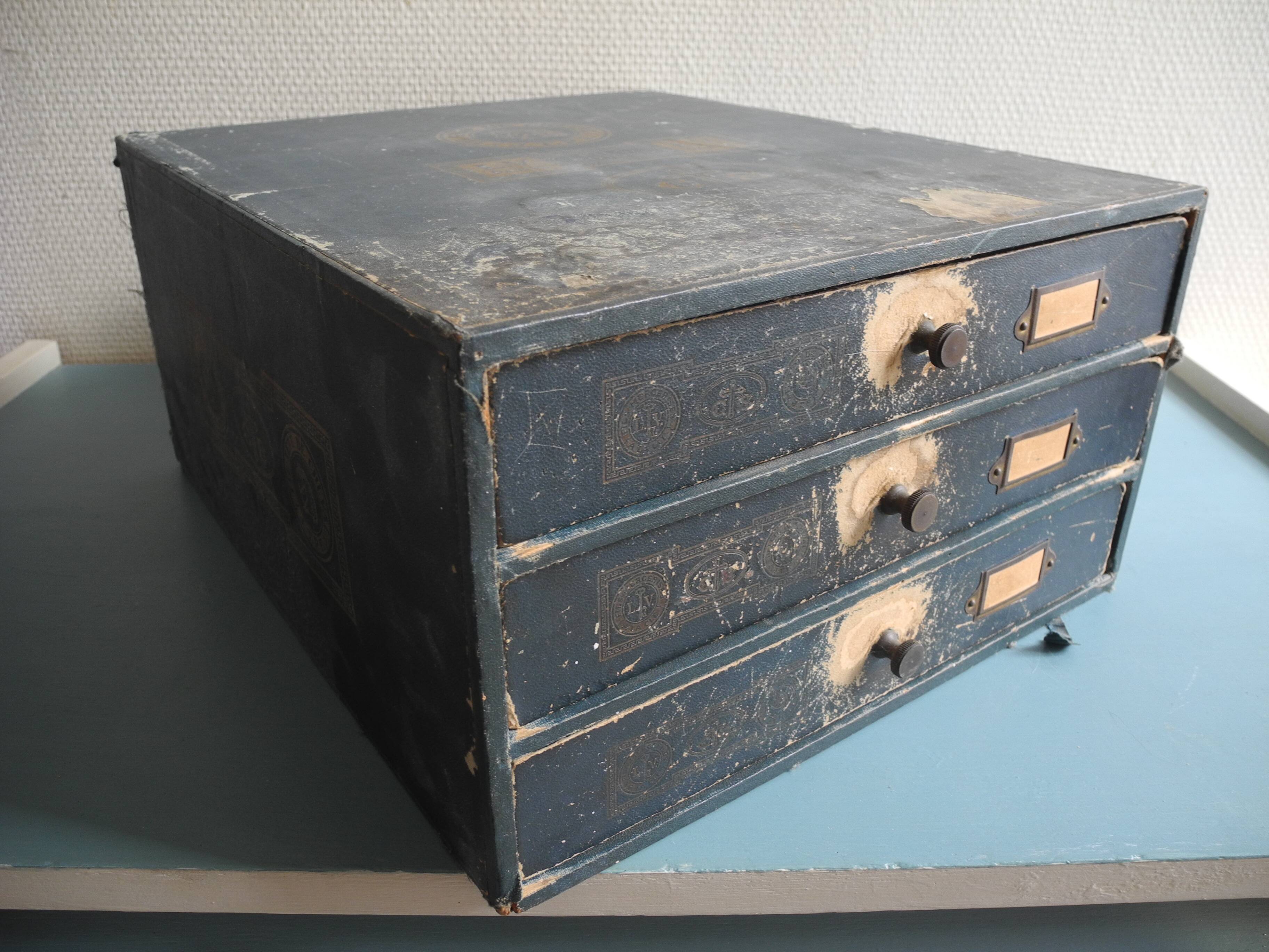 Antique haberdashery cabinet, LV Paris, JTPF
