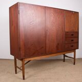 Danish Teak Highboard by Kurt Ostervig for Randers Mobelfabrik 1960.