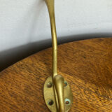 Patère murale en laiton massif 