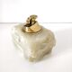 Italian table lighter in alabaster and brass