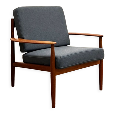 Fauteuil en teck par Grete Jalk pour France & Son, design danois, 1950er