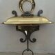 Banci Firenze wall light, gilded and black patinated metal, 1980s