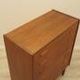 Danish teak chest of drawers with six drawers and sculptural handles, 1960s