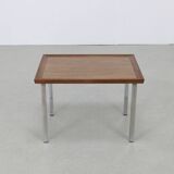 Side Table in Teak & Chrome 1960s