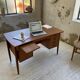Scandinavian "boomerang" two-sided teak desk Midtjydsk Mobelfabrilk
