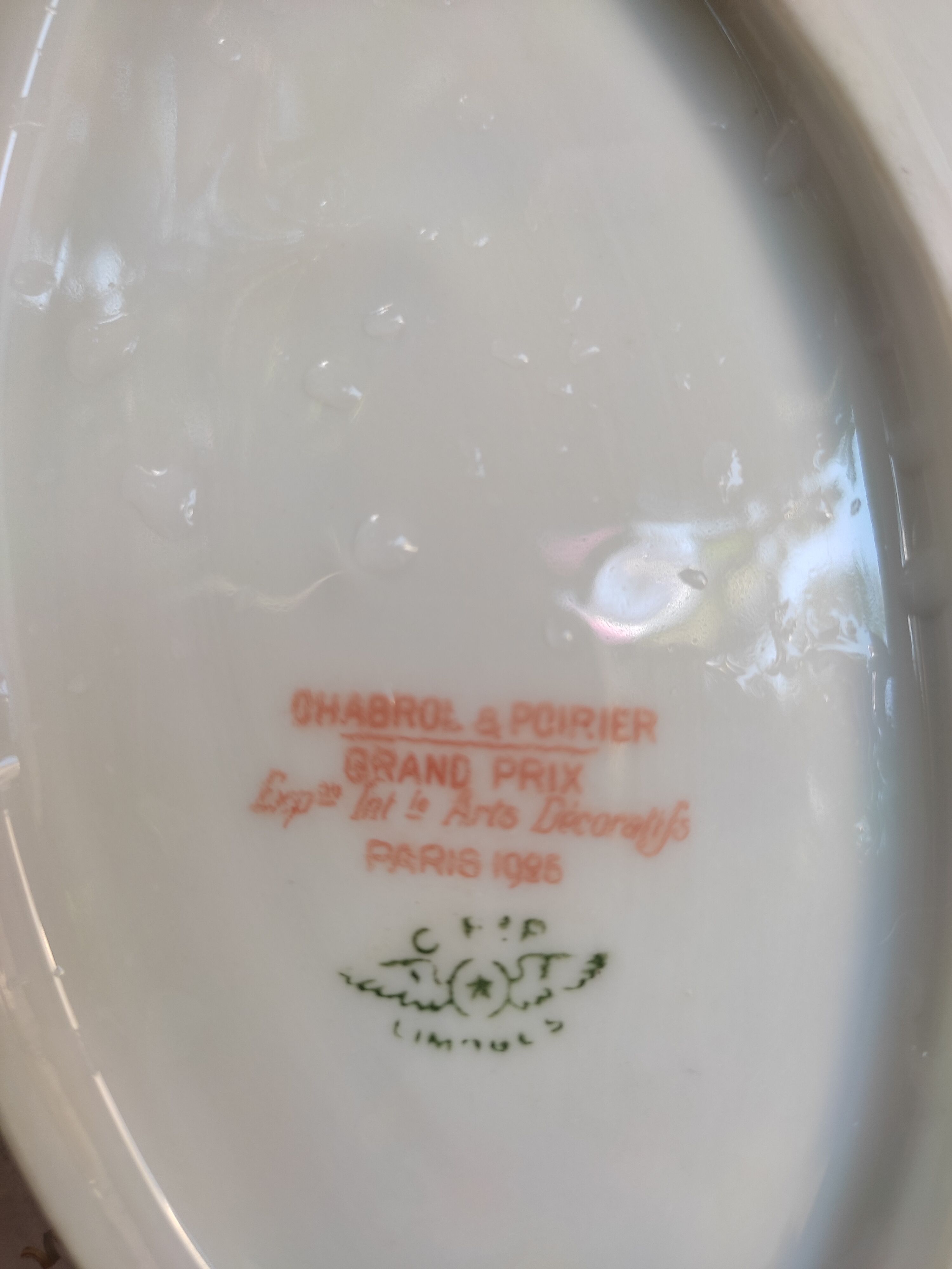 2 raviers in porcelain art deco