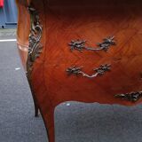 Chest of drawers marquetry marble top