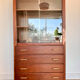 1970s wooden library buffet