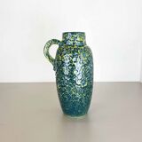 Vase multicolore Super Color Crusty Fat Lava Scheurich, Allemagne WGP, années 1970