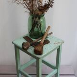 Wooden workshop stool