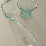 unsigned Biot bubble glass punch set