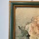 Tableau ancien, nature morte aux roses, XX siècle