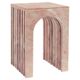Pink marble side table "Balance"