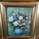Petit cadre bouquet de fleurs procédé cadem