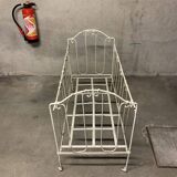 Ancien lit banquette fer forgé vintage