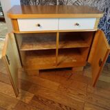 Vintage sideboard with 2 formica and wood doors